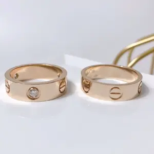 Cartier Wide Diamond Couple Ring