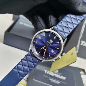 TAG Heuer Carrera leather strap watch