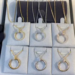 Cartier nail head necklace