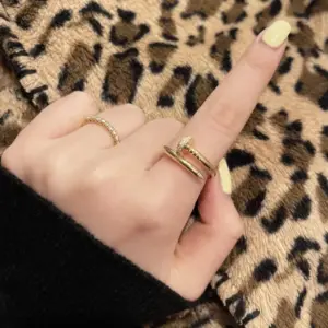 Cartier thick vinyl nail ring