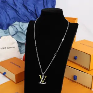 Louis Vuitton COLORS pendant necklace with LV logo