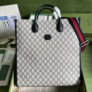 Gucci large tote bag with vintage aesthetic