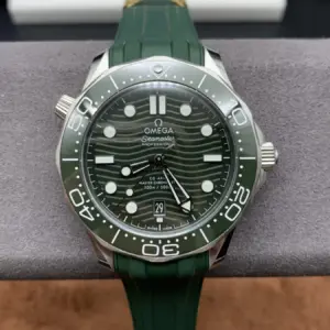 Omega green Seamaster 300 watch