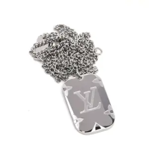 Louis Vuitton badge necklace