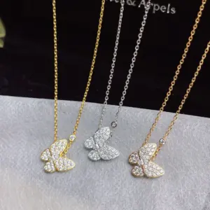Full diamond butterfly necklace