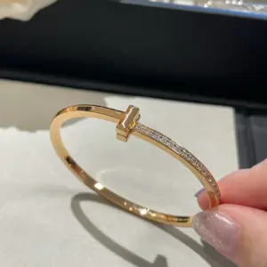 Tiffany half diamond bracelet