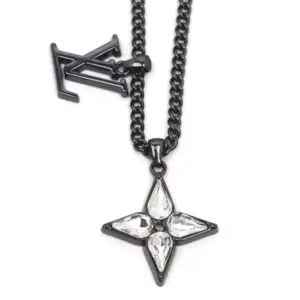 Louis Vuitton flower cut necklace