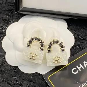 CHANEL Vintage Hinged Chain Earrings