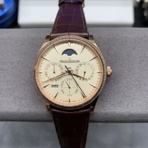 V9 diamond-bezeled anniversary calendar watch