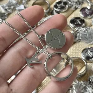 LV Ring Pendant Necklace