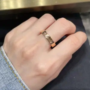 Cartier wide vinyl nail ring gold