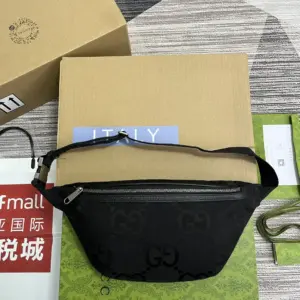 Super G All Black Waist Pack