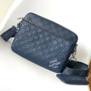 Trio Crossbody Bag Monogram Eclipse canvas