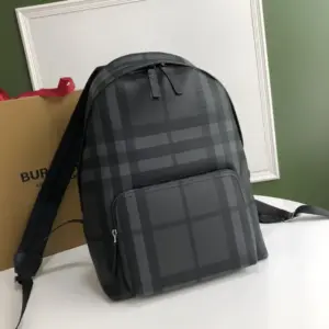 Durability London checked pattern backpack