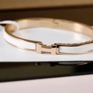 Hermes narrow enamel bracelet