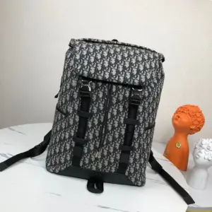 Dior Explorer shoulder backpack with beige black Oblique