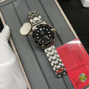 Omega Seamaster 300 mother of pearl black mother of pearl dial 41mm watch