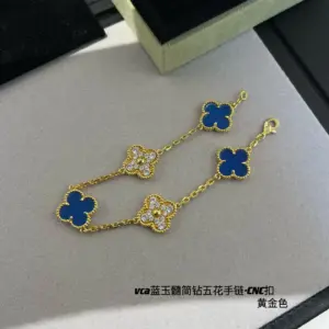VCA blue jadeite diamond bracelet