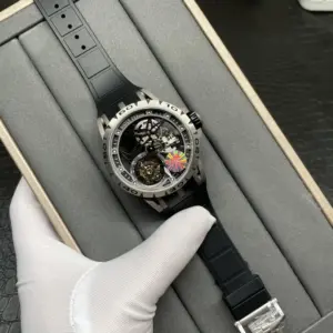 Roger Dubuis titanium shell V4 tourbillon