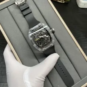 Crystal tourbillon watch
