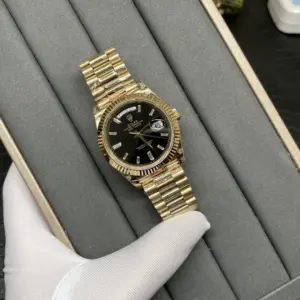 Rolex Chronograph Double Date Full Gold T-Diamond Dial