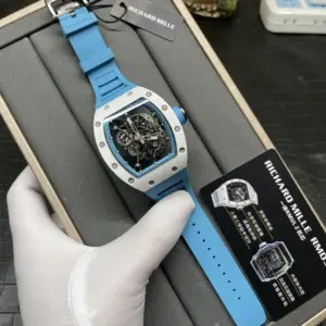 White ceramic tourbillon watch