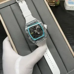 Crystal shell tourbillon watch