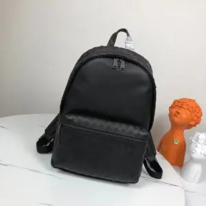 Woven calfskin shoulder bag