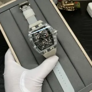 Tourbillon transparent watch