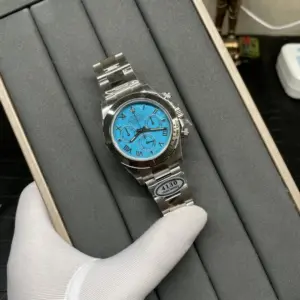 Rolex Dayton Series Platinum Customized Green Turquoise Dial
