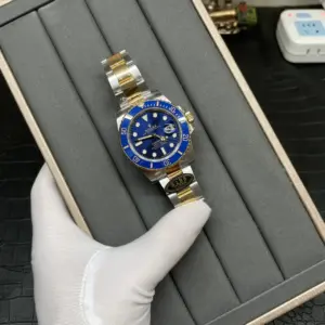 Rolex Submariner Blue Dial 3135 Movement 904L Steel 40mm