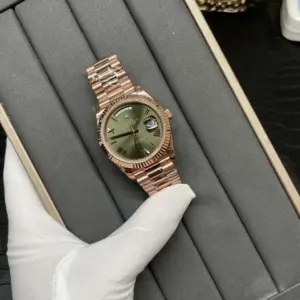 Rolex Datejust Rose Gold 40mm Green Dial 2836 Movement