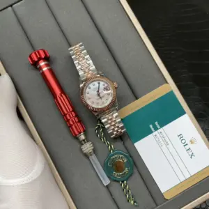 Rolex Datejust Pink Gold Diamond Dial 2236 Movement