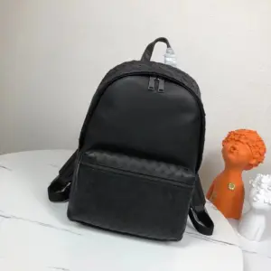 New woven cow leather backpack