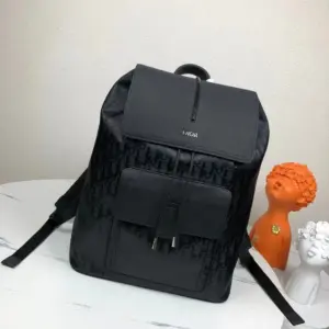 Motion backpack with Oblique print and leather details