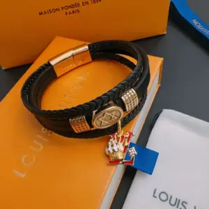 Louis Vuitton cow leather bracelet
