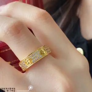 Cartier wide star nail ring