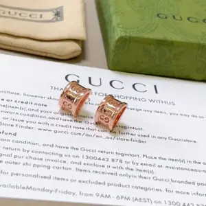 Gucci Anger Forest series double g earring