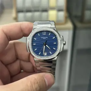 3K women’s Audemars Piguet 7118 blue dial diamond bezel
