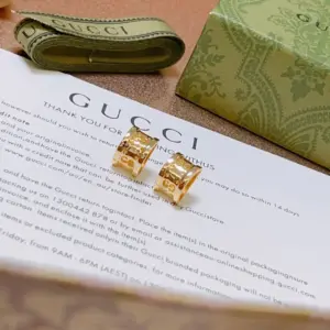 Gucci Anger Forest vintage series double g earring