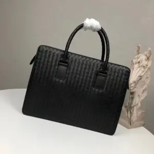 Men’s Shoulder Bag Briefcase Imported Waxy Calf Leather