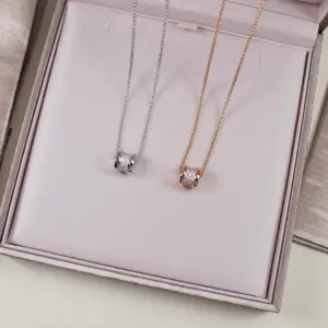 B Zero full diamond small waist necklace