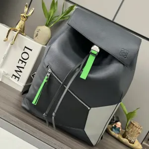 Puzzle backpack with small front pocket