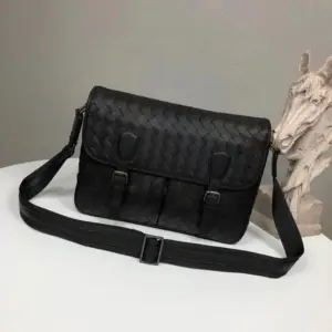 Bvlgari Weave Messenger Bag