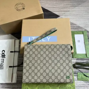 Green PVC GG handbag
