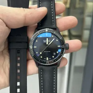 Blancpain Fifty Fathom Ceramic Black Watch with Bracelet