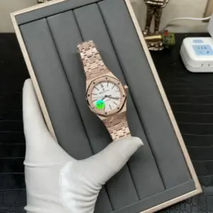 Audemars Piguet 15454 Frost Gold 37mm Watch