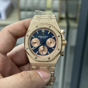 AP Frosted Gold Chronograph Watch