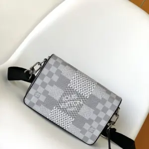 Studio Crossbody Bag Damier Graphite canvas