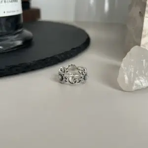Gucci 925 pure silver GG marmont pearl mother ring